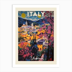 Urbino Italy 4 Fauvist Painting Travel Poster Art Print