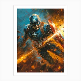 Captain America 37 Art Print