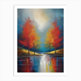 Reflections In The Water Art Print