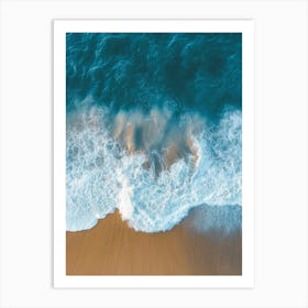 Aerial View Of A Beach 93 Art Print