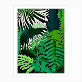 Tasmanian Tree Fern Vibrant Art Print