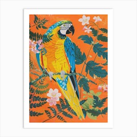 Spring Birds Macaw 1 Art Print