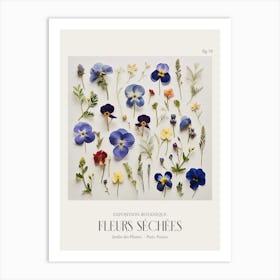 Fleurs Sechees, Dried Flowers Exhibition Poster 18 Art Print