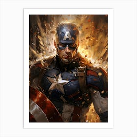 Captain America 30 Art Print