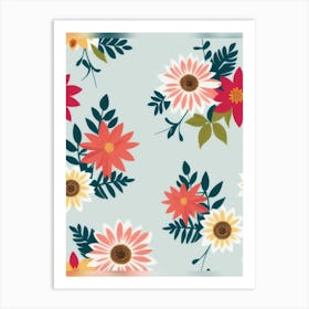 Floral Pattern 1 Art Print