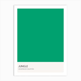 Jungle Colour Block Poster Art Print