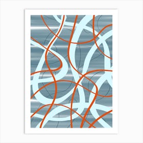 Abstract Swirls 1 Art Print