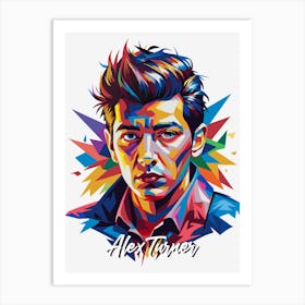 Alex Turner All 01  Portrait Music WPAP Pop Art Art Print