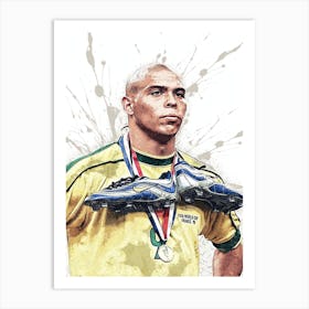 Ronaldo R9 Brazil Art Print