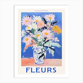 French Flower Poster Cineraria Art Print