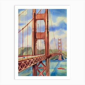 San Francisco Golden Gate Bridge Art Print