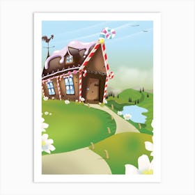 Gingerbread House Art Print