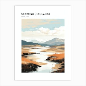 Scottish Highlands Scotland 1 Hiking Trail Landscape Poster Art Print