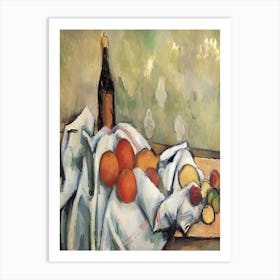 Fruit And Wine Art Print