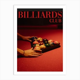 Billiards Club Art Print