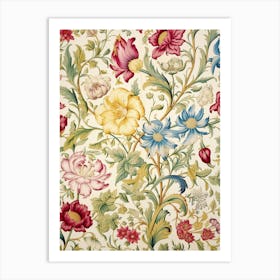 Floral Wallpaper 181 Art Print