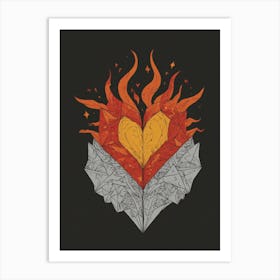 Heart Of Fire 2 Art Print