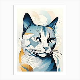 Cat Portrait Art Print