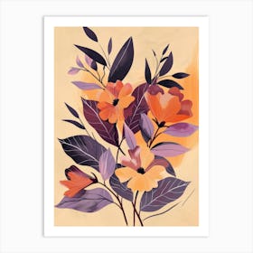 Abstract Floral Painting 9 Art Print