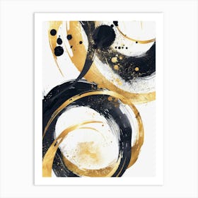 Gold And Black Canvas Print 32 Art Print