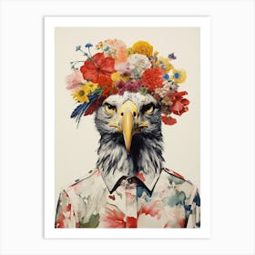 Bird With A Flower Crown Harrier 1 Art Print