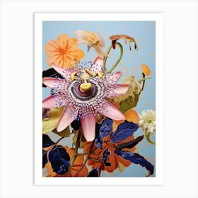 Surreal Florals Passionflower 3 Flower Painting Art Print