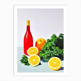 Kale 2 Tablescape vegetable Art Print