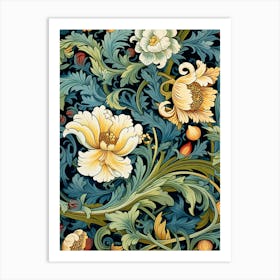 Floral Wallpaper 361 Art Print