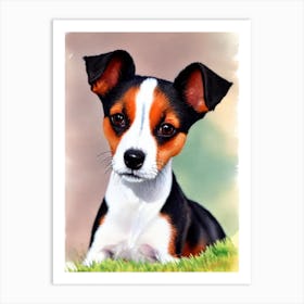 Toy Fox Terrier Watercolour Dog Art Print