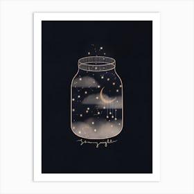 Starry Night Jar Art Print