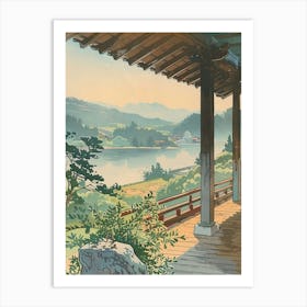 Ise Japan 4 Retro Illustration Art Print