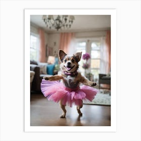 Dog In A Tutu Art Print