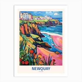 Newquay England 2 Uk Travel Poster Art Print