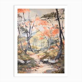 Autumn Fall Forest Pattern Painting 16 Art Print