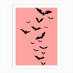 Bats In Flight 3 Art Print