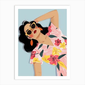 Hawaiian Girl 3 Art Print