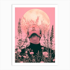 Pink Moon 1 Art Print