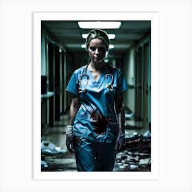 Trouble Sleeping In The Hospital-Call The Night Nurse - Reimagined 13 Art Print