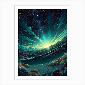 Starry Night Sky 26 Art Print