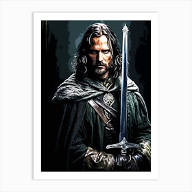 Lord Of The Rings movie Art Print