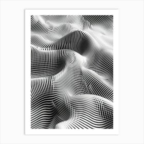 Abstract Pattern Of Wavy Lines Art Print
