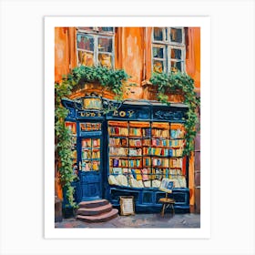 Prague Book Nook Bookshop 3 Art Print