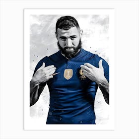 Karim Benzema France Art Print