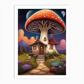 Mushroom House 5 Art Print