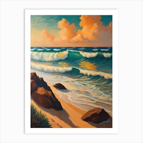 Sunset Beach Art Print