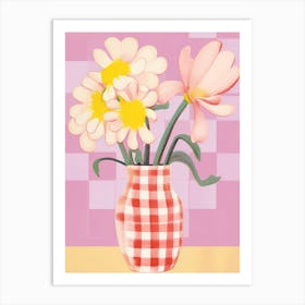 Freesias Flower Vase 2 Art Print