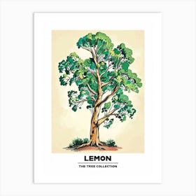 Lemon Tree Storybook Illustration 1 Poster Art Print