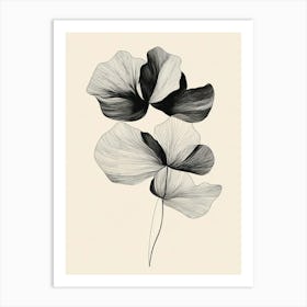 Ginkgo Leaves 6 Art Print