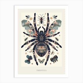 Colourful Insect Illustration Tarantula 11 Poster Art Print