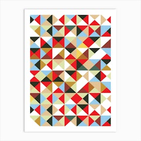 Abstract Geometric Pattern 1 Art Print